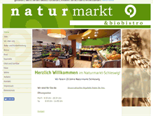 Tablet Screenshot of naturmarkt-schleswig.de